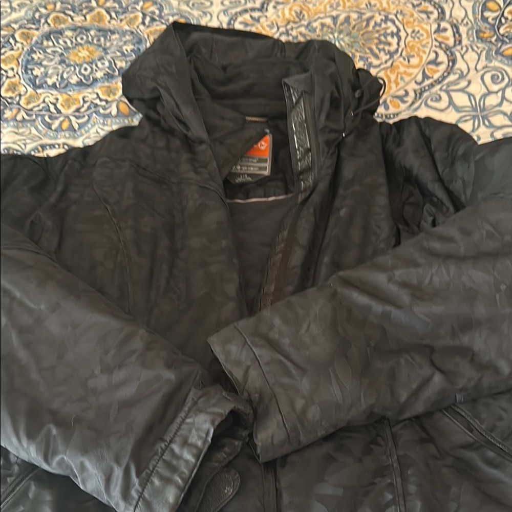 Womens Black Camouflage Jacket